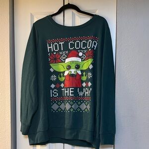 Torrid Green Holiday Sweater with Festive Design